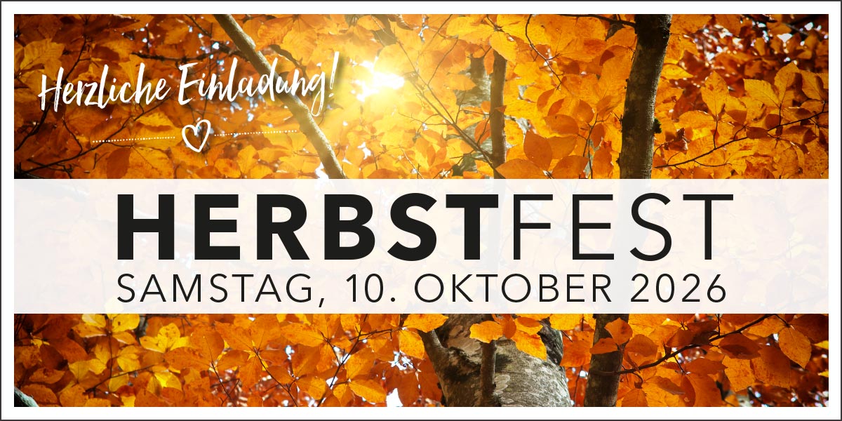 Einladung zum Herbstfest bei Kilian in Lörrach am Samstag, 10. Oktober 2026