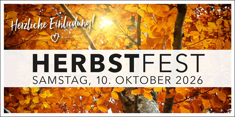 Einladung zum Herbstfest bei Kilian in Lörrach am Samstag, 10. Oktober 2026